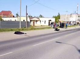 Появилось видео с места гибели байкера в Полянах