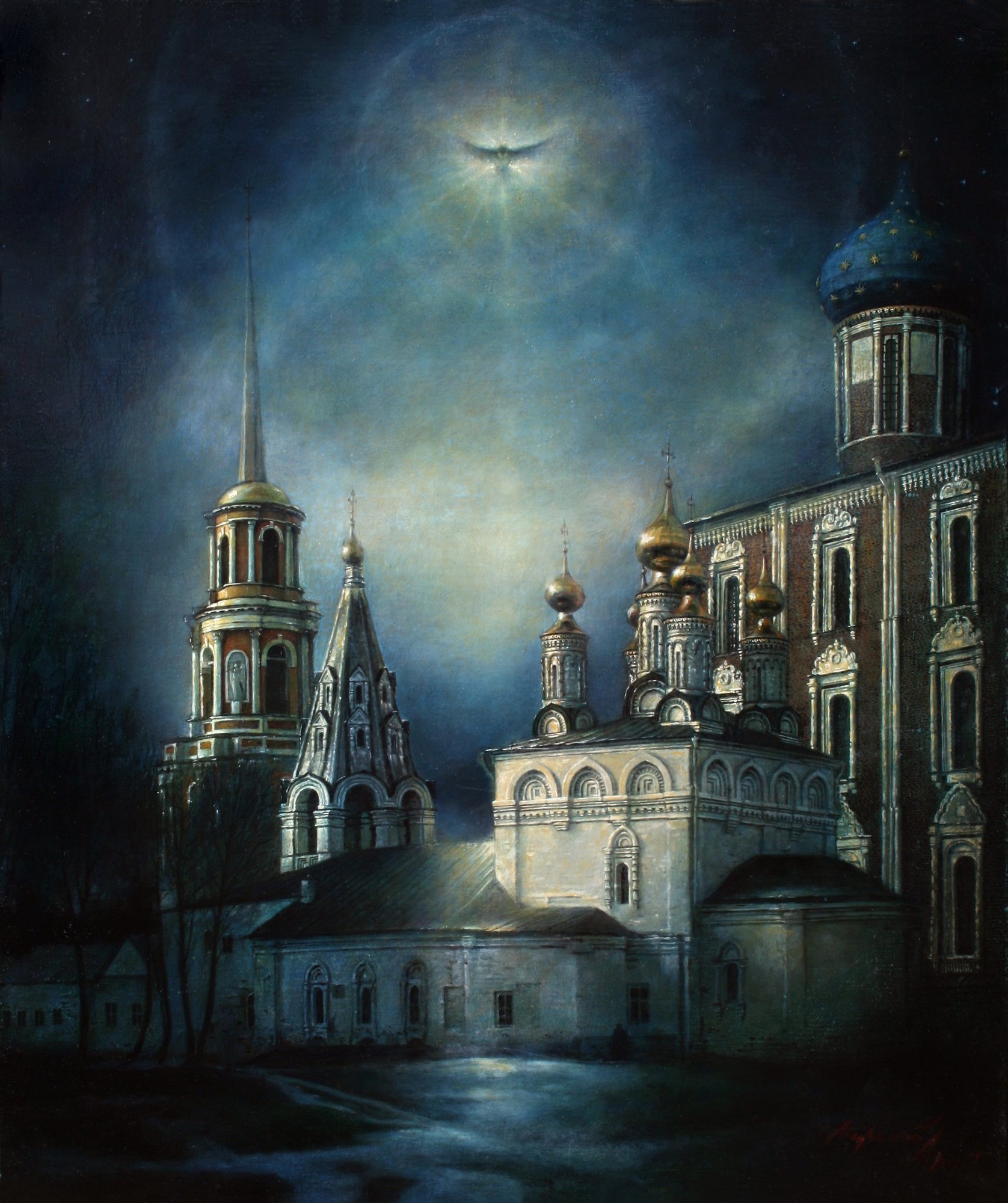 Фото 3 Вид на церковь Богоявления Рязанского Кремля..jpg