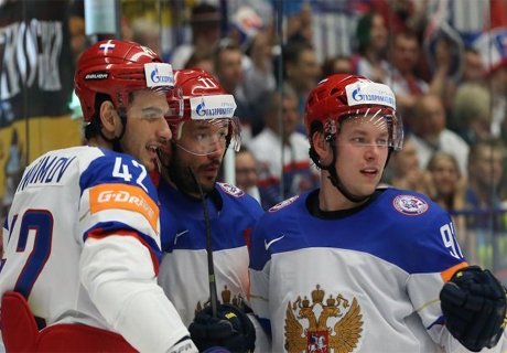 Сборная России разгромила Белоруссию на ЧМ по хоккею