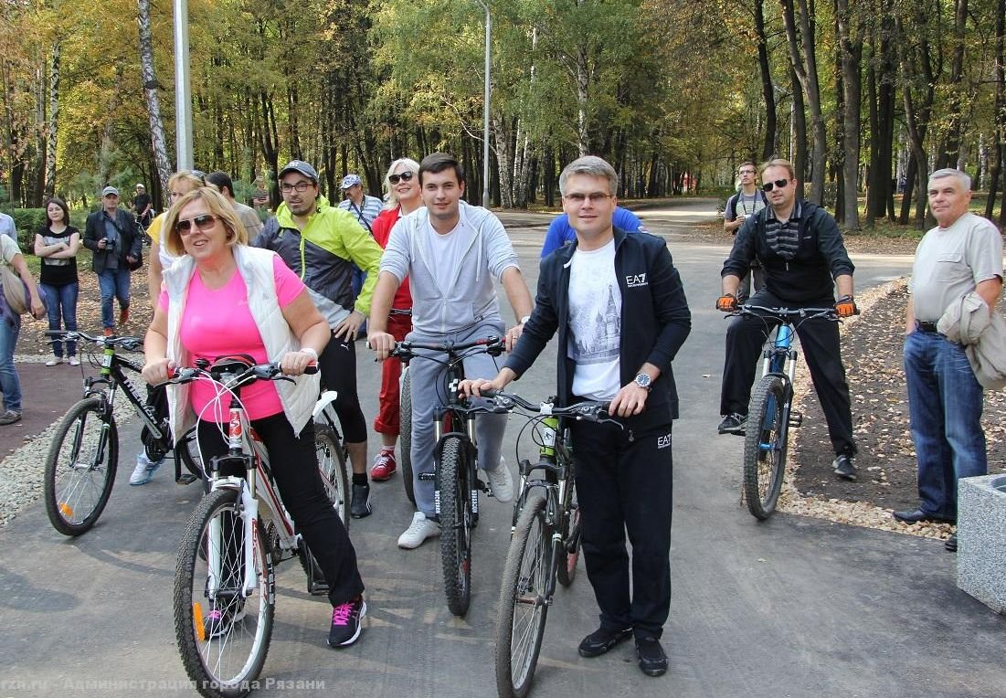 Рязанский мэр на один день пересел на велосипед