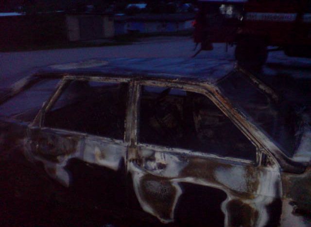 В Пронске сгорел автомобиль