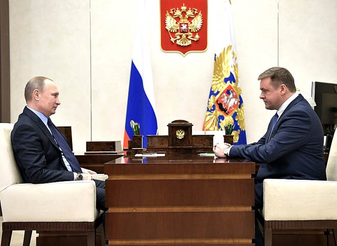 Врио губернатора Рязанской области встретился с Путиным (видео)