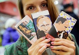 В России появился шоколад с Владимиром Путиным
