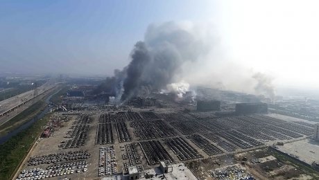 Четыре новых возгорания произошло в Тяньцзине