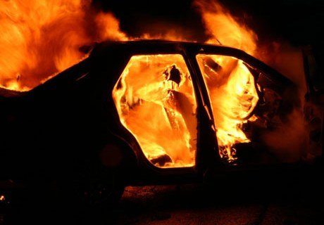 В Сасове ночью в гараже сгорел автомобиль