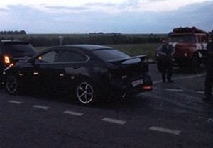 На рязанском участке трассы М6 столкнулись четыре автомобиля