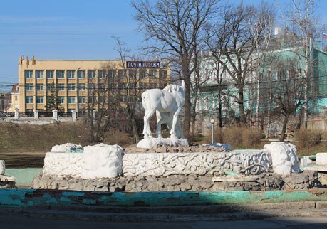 В центре Рязани реконструируют фонтаны