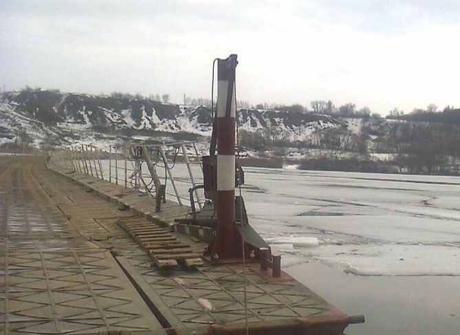 Закрыто движение по понтонному мосту через Оку в Спасском районе