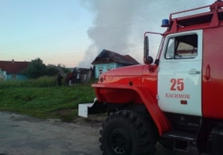 На пожаре в Касимовском районе погибли два человека