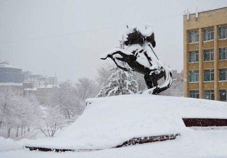 В Рязанской области мороз, небольшой снег, гололедица