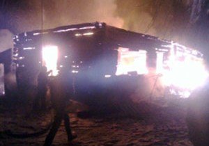 В Александро-Невском районе на пожаре пострадал человек