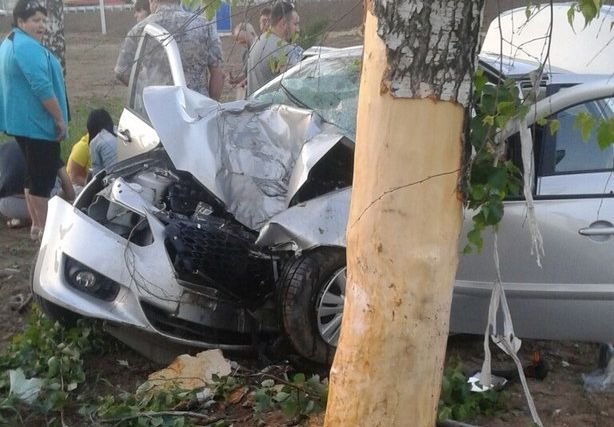 У ТРЦ «М5-молл» автомобиль врезался в дерево