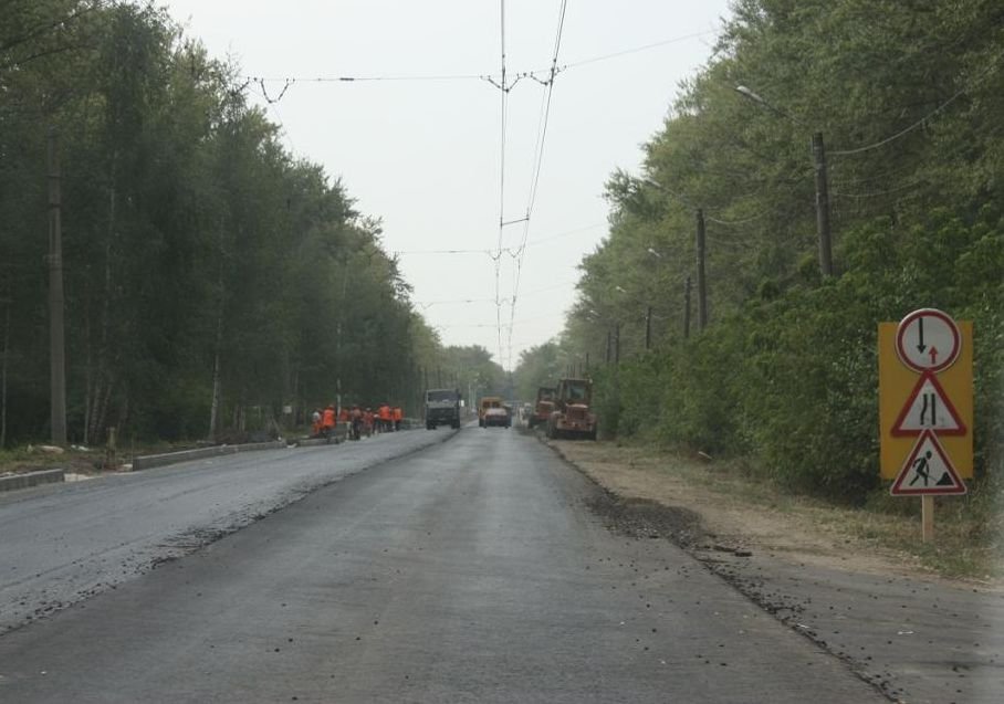 В Рязани на 11 км дорог заменят асфальт, бордюр и тротуар