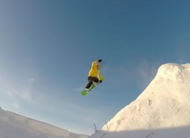 Видео: сноубордисты «летают» над Окой на Старой Рязани