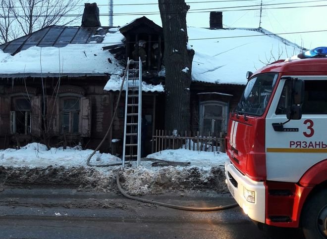 На пожаре в центре Рязани никто не пострадал