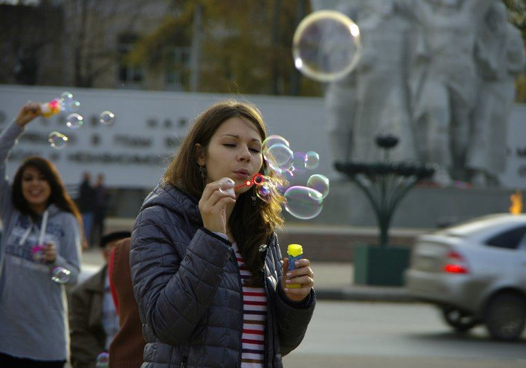 В Рязани устроят флешмоб с мыльными пузырями
