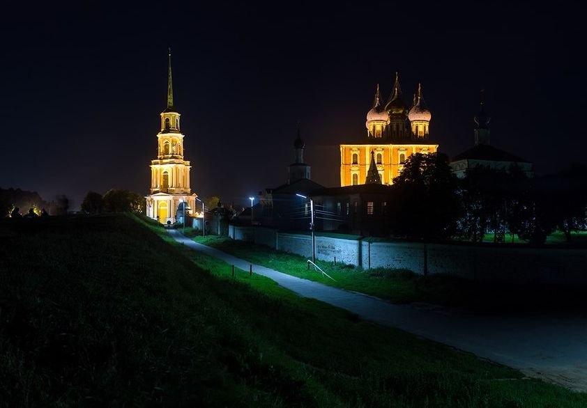 Кашаев вернул подсветку Рязанскому кремлю