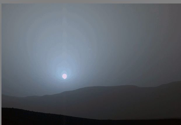 Curiosity снял закат Солнца на Марсе (видео)