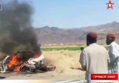 Опубликовано видео с места уничтожения лидера «Талибана»