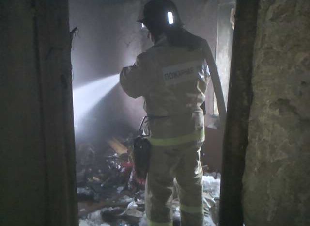 В Рязани произошел пожар в недостроенном здании