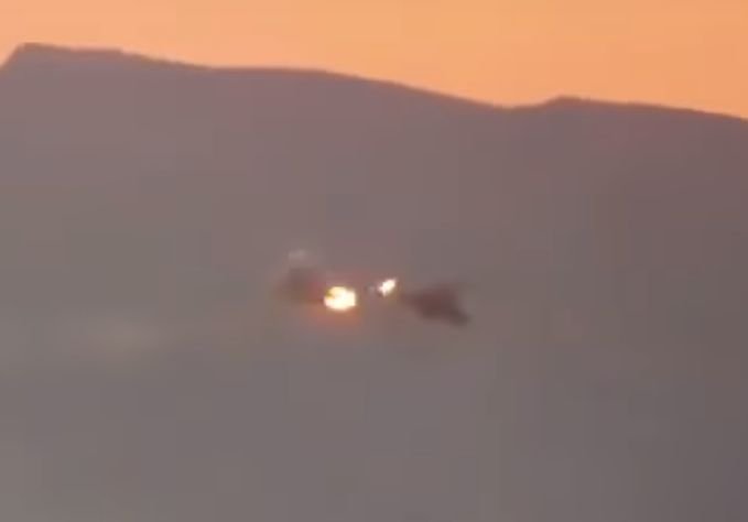 Появилось видео крушения Ми-25 с россиянами в Сирии