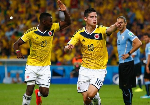 Колумбия вышла в 1/4 финала, Джеймс Родригес сделал дубль