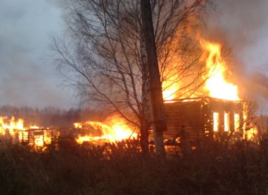 В Кадомском районе сгорел частный дом