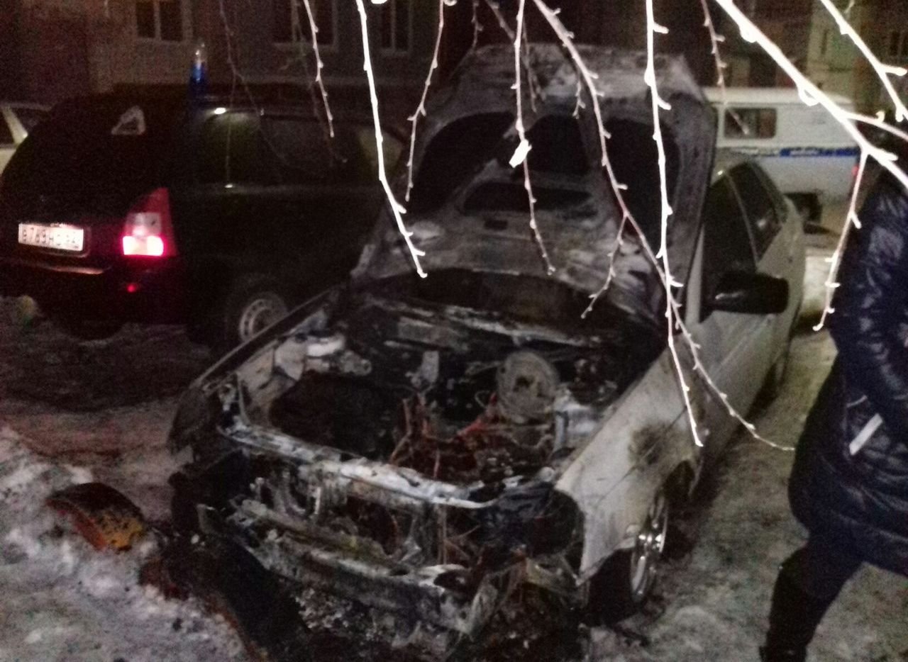 В Рязани сгорели три автомобиля