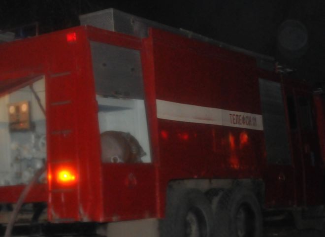 Во время пожара на станции Лесок пострадал человек