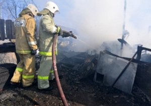 В Рязани на улице Есенина произошел пожар