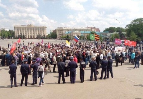 В Харькове начался запрещенный митинг памяти погибших в Одессе
