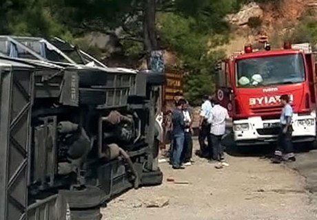 В Турции разбился автобус с россиянами (видео)