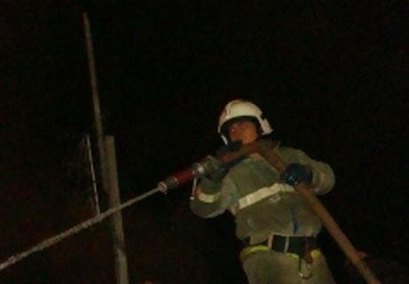 В Рыбновском районе на пожаре пострадал человек