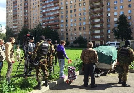 Появилось видео задержания боевиков в Петербурге