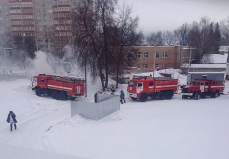 В Рязани у больницы Семашко произошел пожар