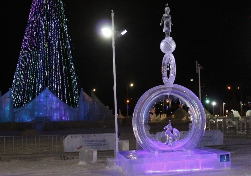 Рязанская ледовая скульптура взяла приз на фестивале в Перми