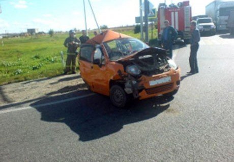 В ДТП в Рыбновском районе пострадала женщина-водитель