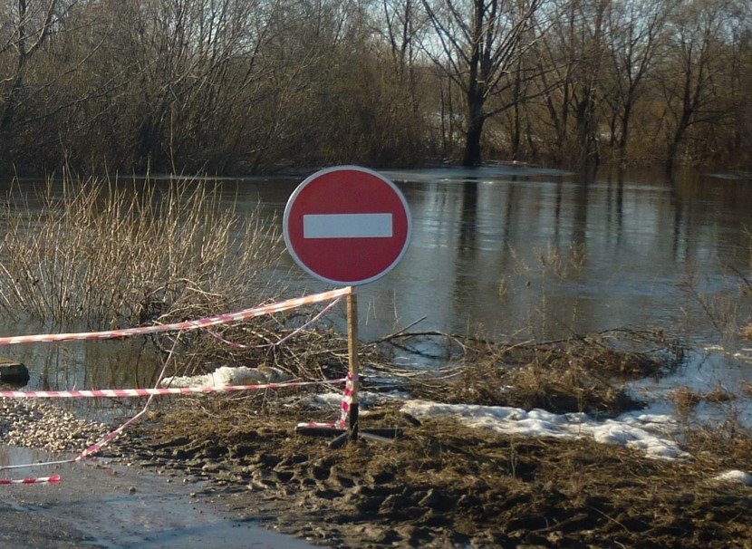В Путятинском районе затопило два моста