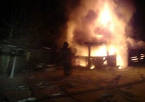 На пожаре в Милославском районе пострадали люди