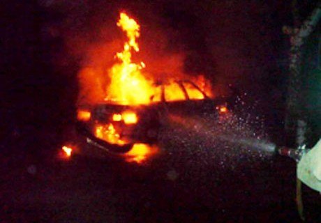 На проезде Машиностроителей в Рязани сгорел автомобиль