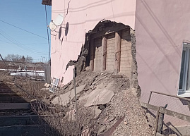 В Скопине рухнула стена жилого дома