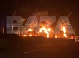 Нефтезавод в Калужской области загорелся после атаки беспилотников