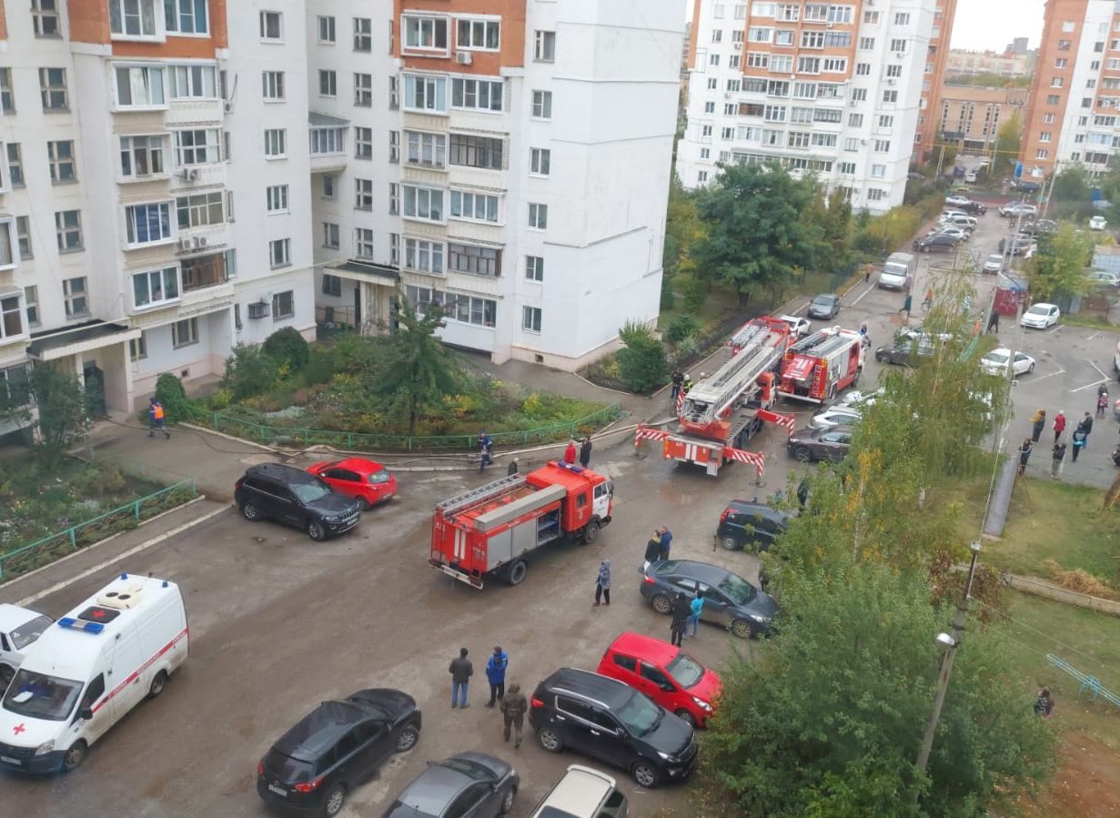 В Рязани произошел пожар в девятиэтажке