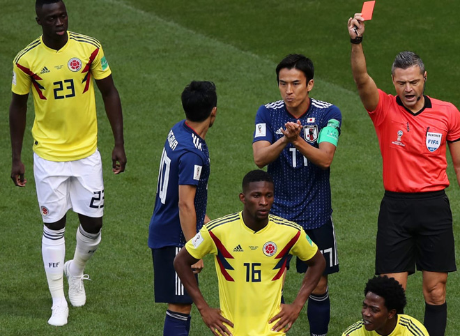 Сборная Японии обыграла Колумбию в матче ЧМ-2018