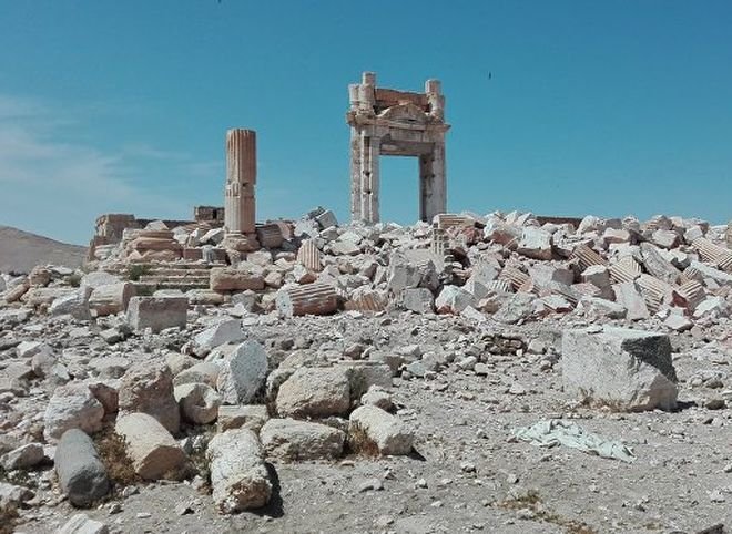 Минобороны опубликовало видео разрушения боевиками ИГ памятников Пальмиры