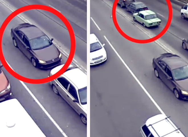 На Московском шоссе столкнулись пять автомобилей (видео)