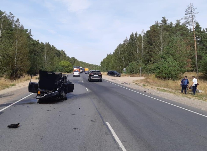 Опубликованы фотографии с места смертельного ДТП на Солотчинском шоссе