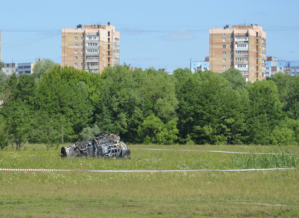 После крушения самолета Ил-76 в Рязани возбуждено уголовное дело