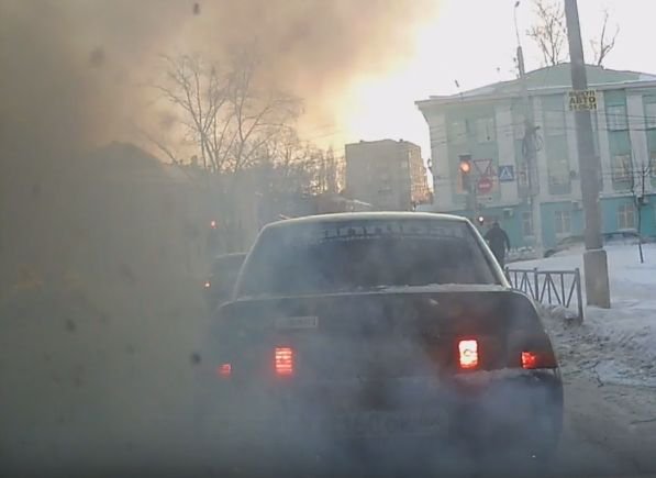 Появилось новое видео взрыва автомобиля Suzuki в Рязани