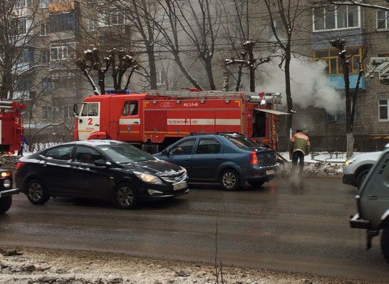 Пожар на улице Гагарина тушили пять пожарных расчетов
